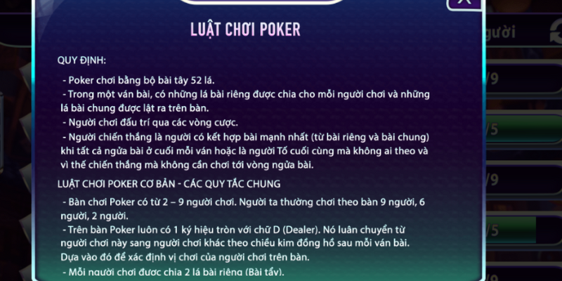 Sự hấp dẫn của Poker 789club 